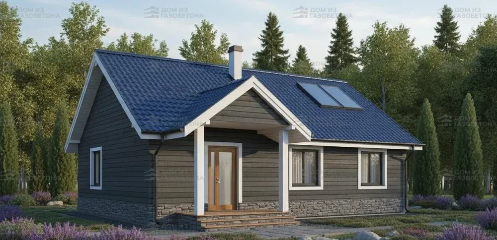 Проект Одноэтажный дом 11 на 12, 93 м2