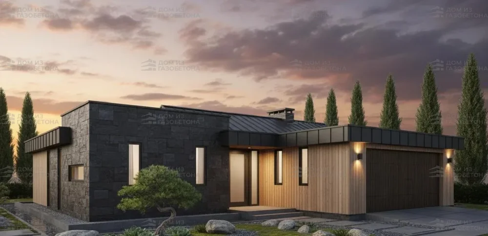 Проект Одноэтажный дом 12 на 22, 188 м2