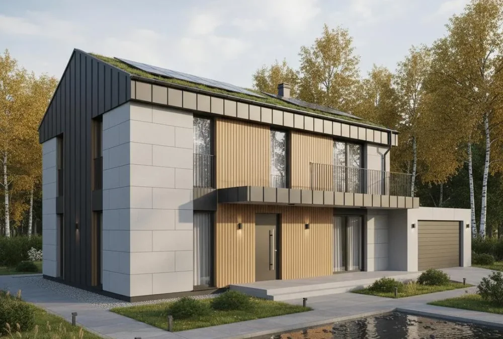 Проект Двухэтажный дом 8 на 14, 65 м2