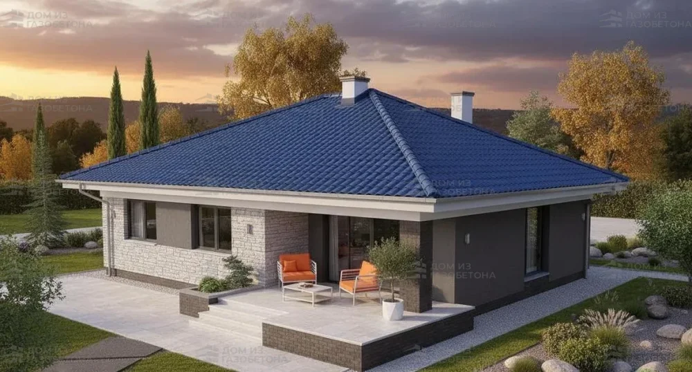 Проект Одноэтажный дом 14 на 20, 152 м2