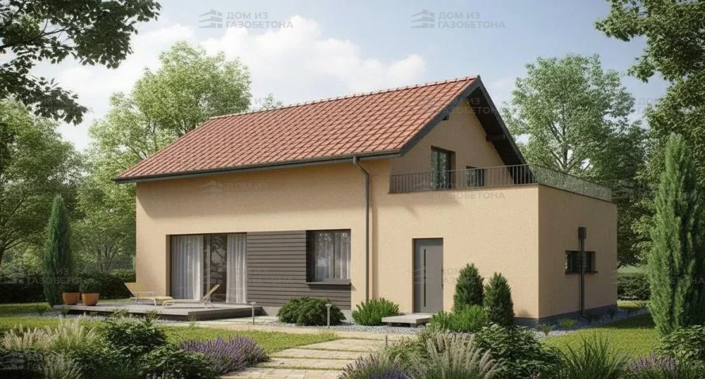 Проект Двухэтажный дом 16 на 14, 172 м2