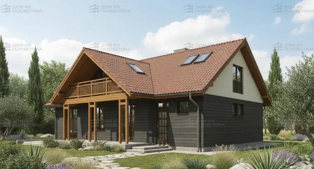 Проект Двухэтажный дом 16 на 11, 173 м2