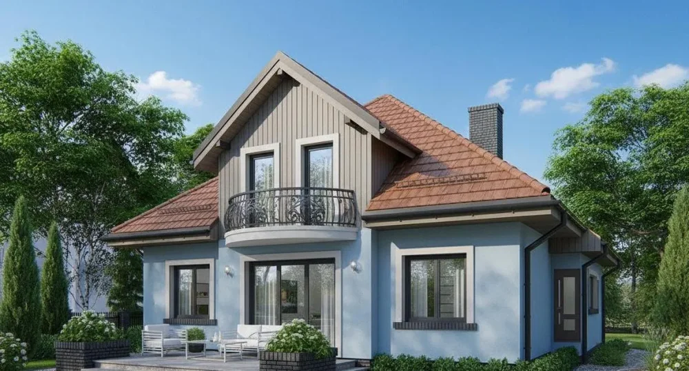 Проект Двухэтажный дом 11 на 13, 173 м2