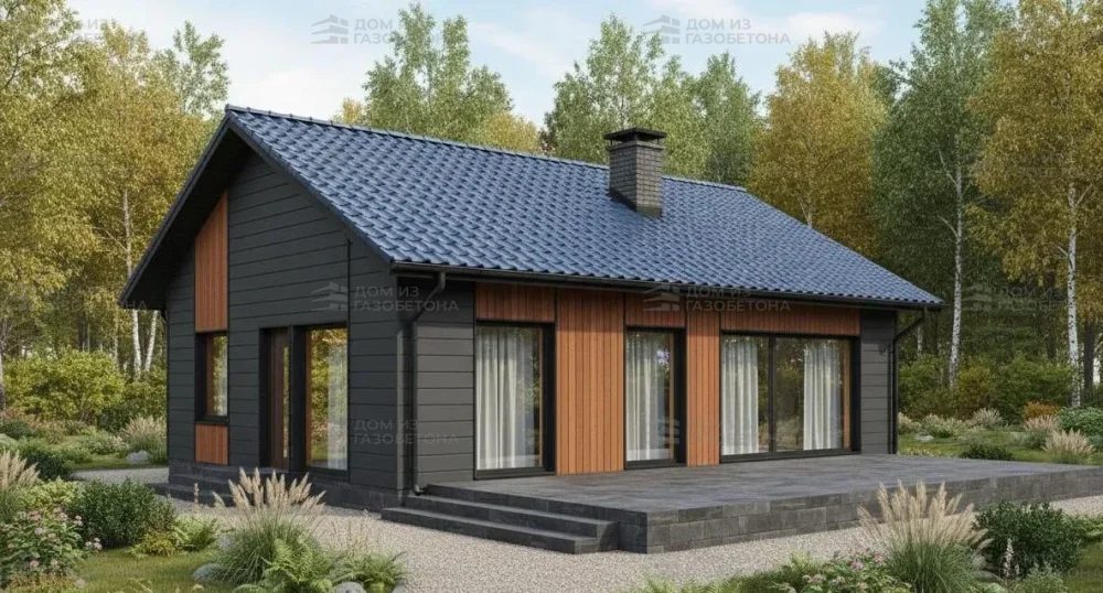 Проект Одноэтажный дом 9 на 11, 88 м2