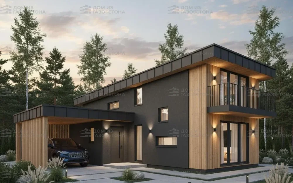 Проект Одноэтажный дом 11 на 6, 30 м2