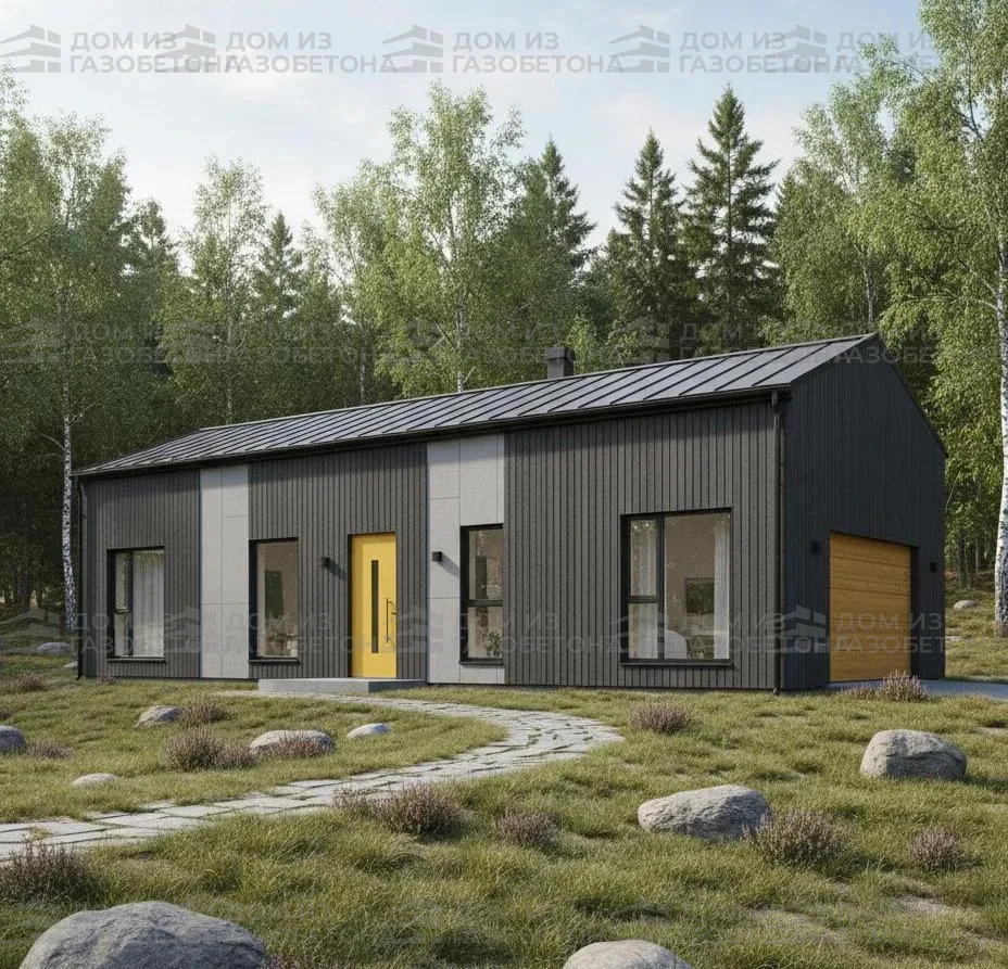 Проект Одноэтажный дом 12 на 13, 117 м2