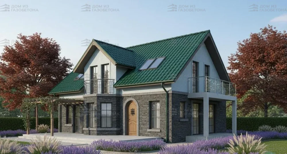 Проект Двухэтажный дом 15 на 11, 169 м2