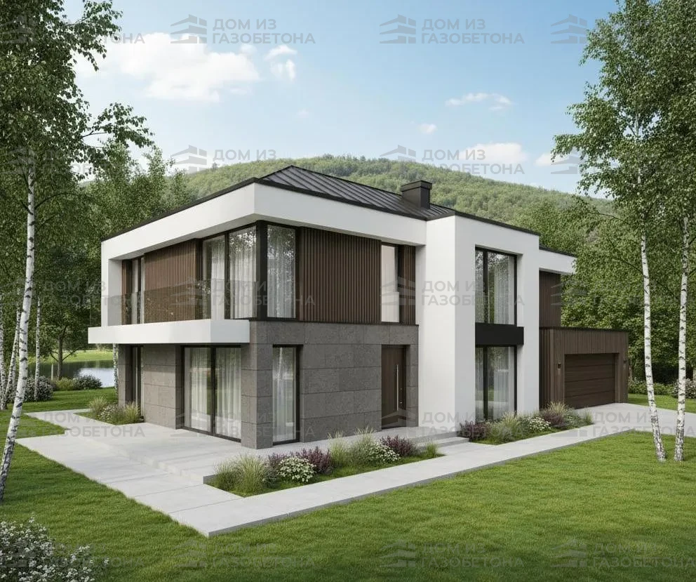 Проект Двухэтажный дом 13 на 14, 199 м2